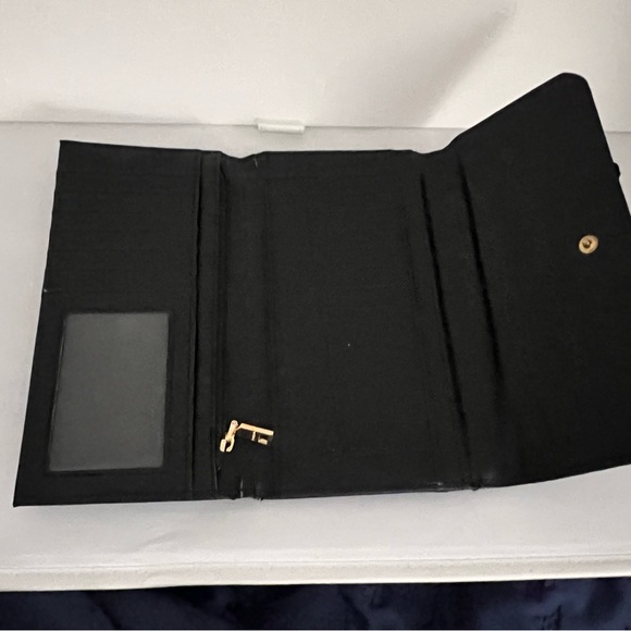 Black and gold wallet with studs #luxuryaccessories bebe - Picture 5 of 6